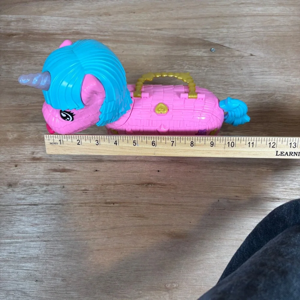 Polly Pocket Unicorn Party Playset Pink Piñata Compact Toy GKL24